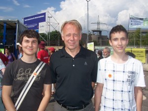 Björn Budig, Jürgen Trittin, Dominik Robker Björn Budig, Jürgen Trittin, Dominik Robker (v.l.n.r.)