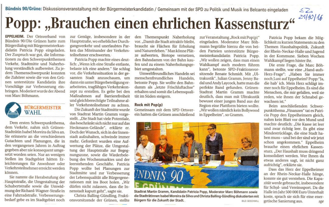 Schwetzinger Zeitung, 21.10.206