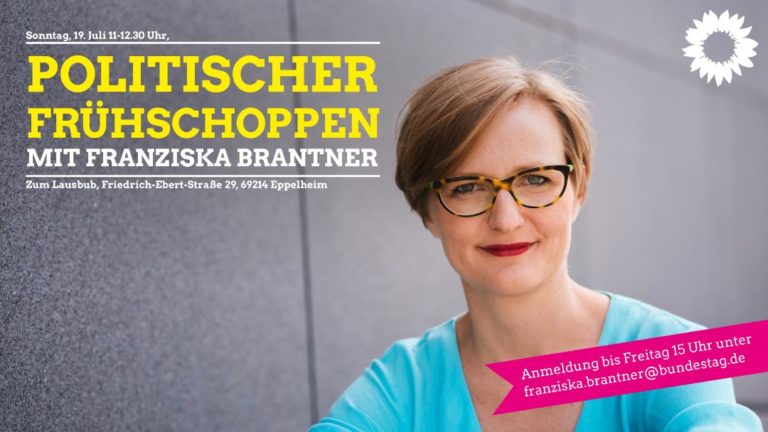 Einladung: Politischer Frühschoppen mit Franziska Brantner